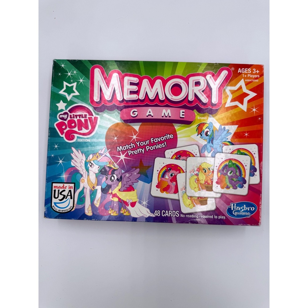 Vintage 2013 My Little Pony Memory Game Hasbro